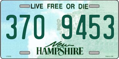 NH license plate 3709453