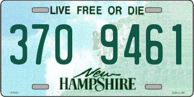 NH license plate 3709461
