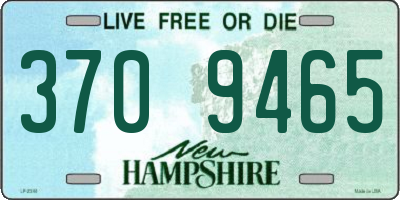 NH license plate 3709465