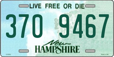 NH license plate 3709467