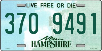 NH license plate 3709491