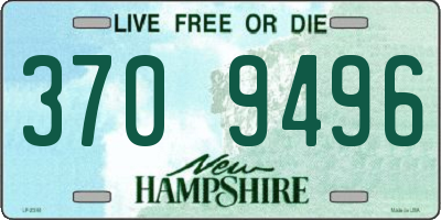 NH license plate 3709496