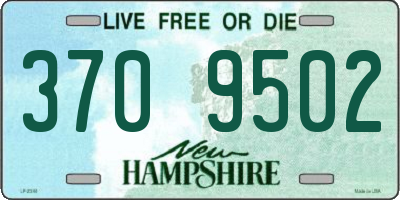 NH license plate 3709502