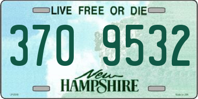 NH license plate 3709532