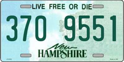 NH license plate 3709551