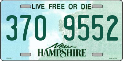NH license plate 3709552