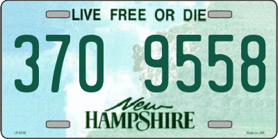 NH license plate 3709558