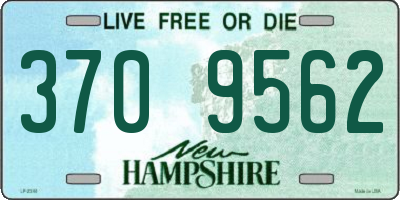 NH license plate 3709562