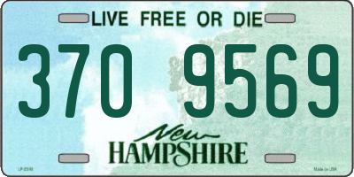 NH license plate 3709569