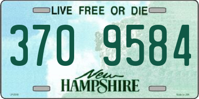 NH license plate 3709584