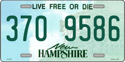 NH license plate 3709586
