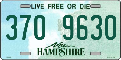 NH license plate 3709630