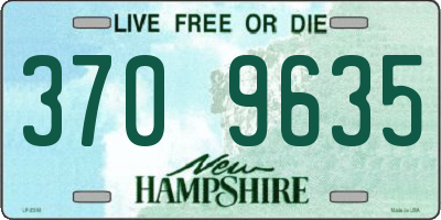 NH license plate 3709635