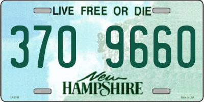 NH license plate 3709660