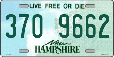 NH license plate 3709662