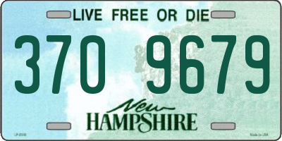 NH license plate 3709679
