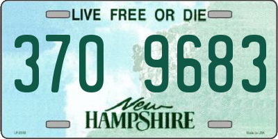NH license plate 3709683
