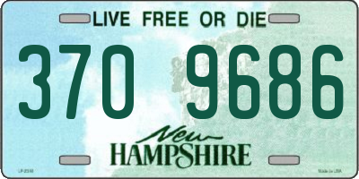 NH license plate 3709686