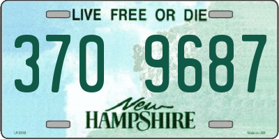 NH license plate 3709687