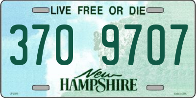 NH license plate 3709707