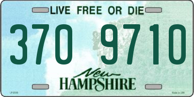 NH license plate 3709710