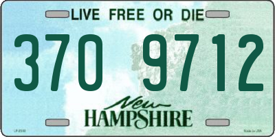 NH license plate 3709712