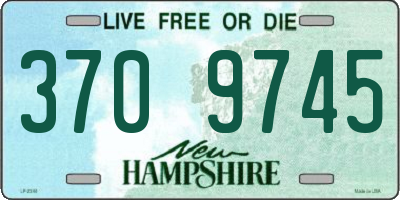 NH license plate 3709745