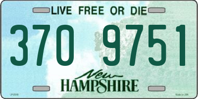 NH license plate 3709751