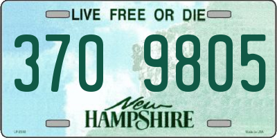 NH license plate 3709805