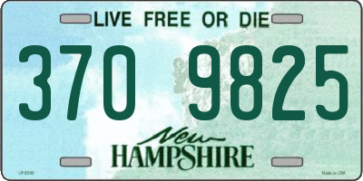NH license plate 3709825