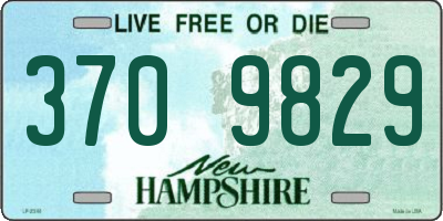 NH license plate 3709829