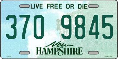 NH license plate 3709845