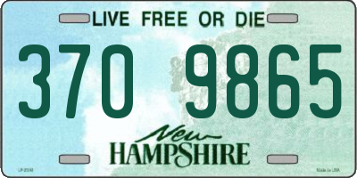 NH license plate 3709865