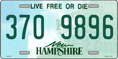 NH license plate 3709896