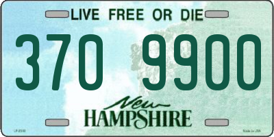 NH license plate 3709900