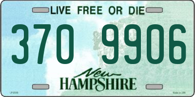 NH license plate 3709906