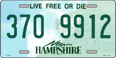 NH license plate 3709912