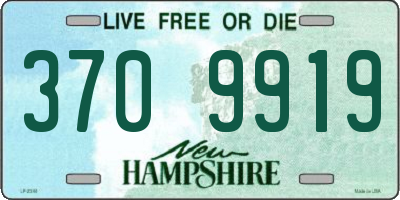 NH license plate 3709919