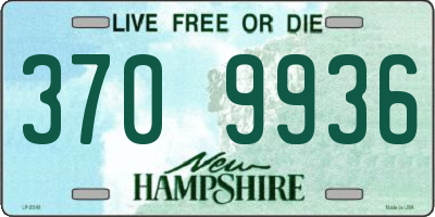 NH license plate 3709936