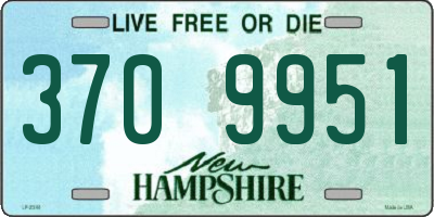 NH license plate 3709951