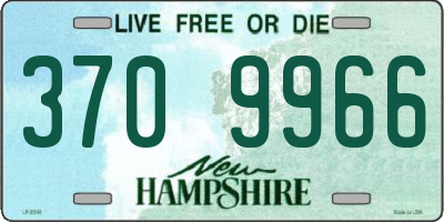 NH license plate 3709966