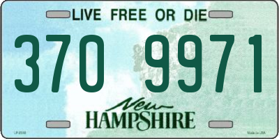NH license plate 3709971