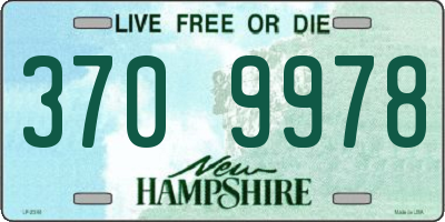 NH license plate 3709978