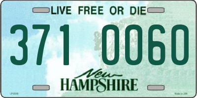NH license plate 3710060