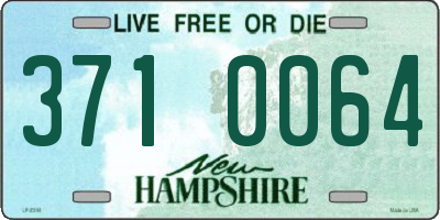 NH license plate 3710064