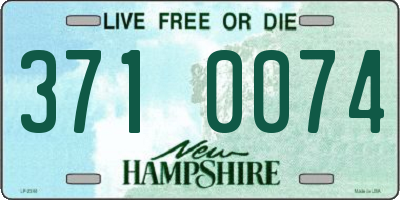 NH license plate 3710074