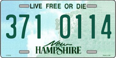NH license plate 3710114
