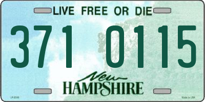 NH license plate 3710115