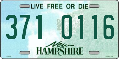 NH license plate 3710116