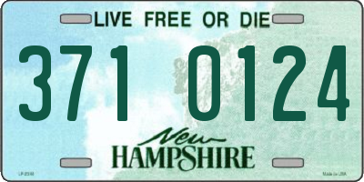 NH license plate 3710124